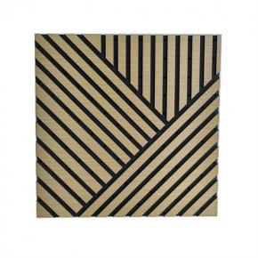 1.97ft 3D model design polyester fiber sound absorbing acoustic veneer wrapped wood panels